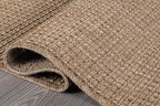 Beverly Rug Easy Jute Natural Rug 6x9 Solid Washable Durable Outdoor Indoor Area Rugs for Living Dining Room Patio Office Stain Resistant Non Shedding Casual Indoor Outside Carpet (6 x 9 Natural)