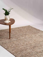 Rugsotic Carpets Hand Tufted Wool ECO-Friendly Area Rugs - 3'x5', Rectangle Shape, Beige & Brown, Solid Plain Design, High Pile Thick Handmade Area Rugs for Living Room, Bed Room (KWC111)