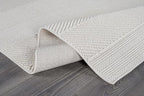 Beverly Rug Micro Loop Area Rug White 6x9 Modern Luxury Soft Boho Geometric Durable Indoor Area Rugs for Living Dining Room Office Stain Resistant Non Shedding Casual Indoor Carpet White 6 x 9
