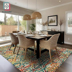 RUGSURE Washable Area Rugs, 5' x 7' - 1/6 Thick - Stain & Water Resistant Non-Slip - Perfect Resistant Rug for Living Room, Bedroom, Nursery, Pet & Child Friendly, Vibrant Colors Rugs, Multicolor