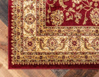 Unique Loom Voyage Collection Traditional Oriental Classic Intricate Design Area Rug (10' 0 x 14' 0 Rectangular, Red/Gold)