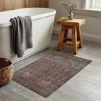 Kuden 2x3 Small Rug, Machine Washable, Non-Slip Backing, Vintage Style, Soft, Low Pile, Area Rugs for Entryway Kitchen Indoor Entrance