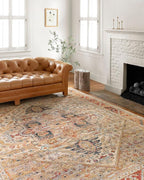 Loloi Jocelyn Collection JOC-01 Sand/Multi 6'-7" x 9'-7" .38" Thick Area Rug
