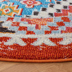 SAFAVIEH Madison Collection Runner Rug - 2' x 8', Rust & Pink, Boho Diamond Distressed Design, Non-Shedding & Easy Care, Ideal for High Traffic Areas in Living Room, Bedroom (MAD418Q)