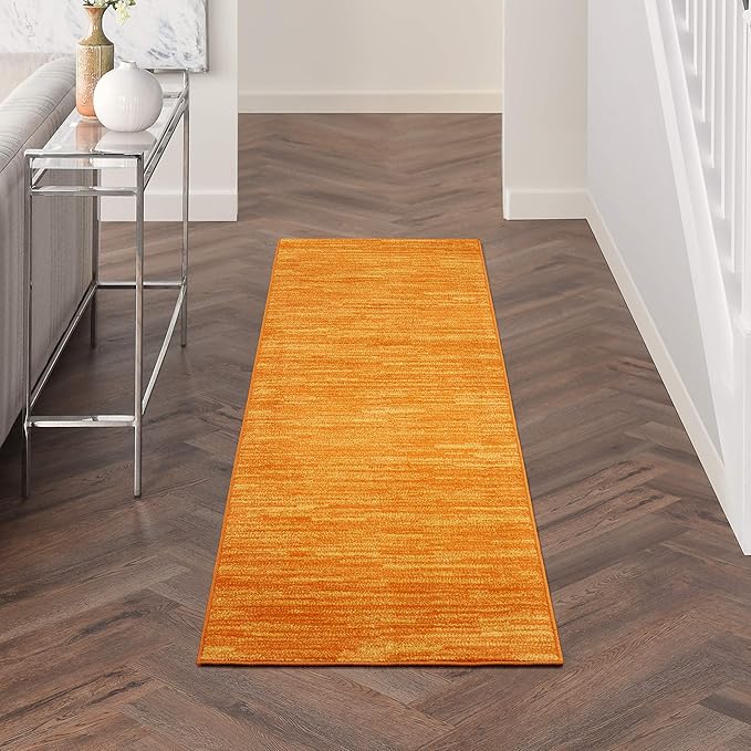 Nourison Home Nourison Essentials Sunburst 2'2" x 16' Area Rug - Easy Clean, Non Shedding, Bed Room, Living Room, Dining Room, Kitchen (16' Runner)