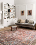 Loloi Loren Collection LQ-13 Brick/Midnight 8'-4" x 11'-6" Area Rug