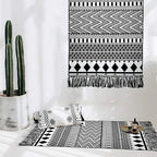 IOHOUZE Small Farmhouse Entryway Rug-2'x3' Boho Woven Kitchen Rug Indoor for Bedroom/Bathroom/Laundry Room, Outdoor Halloween Door Mats for Halloween Decor/Fall Porch Decor/Farmhouse Decor