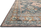 Loloi Skye Collection SKY-10 Sea/Rust 6'-0" x 6'-0" Round Area Rug
