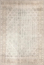 Keen Home Design 8x10 Rug - Machine Washable Area Rug with Non-Slip Backing, Ideal for Living Room, Dining Room, Bedroom - Vintage, Easy Clean, Durable, Low Pile Rug - (8' x 10')