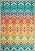 Dash & Albert Seneca Multi Machine Washable Rug, 5 X 8 Feet, Multi Graphic Pattern