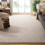 SAFAVIEH Area Rug 12x18 - Natura Collection - Large - Beige, Handmade Wool Blend, Textured Design, Ideal for Living Room, Bedroom, Dining Space (NAT620B)