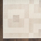 Nourison Home Nordic Ivory Beige 5' x 7' Area Rug - Easy Clean, Non Shedding, Bed Room, Living Room, Dining Room, Kitchen (5' x 7')