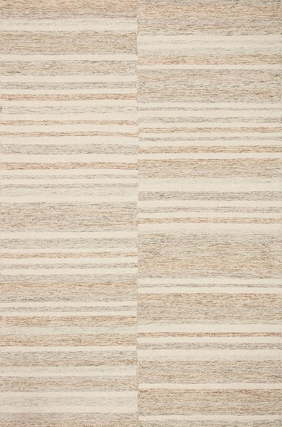 Loloi Chris Loves Julia Chris Collection CHR-03 Ivory/Clay 8'-6'' x 11'-6'', .50" Pile Height, Area Rug