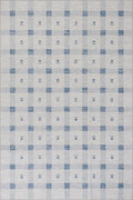 Dash & Albert Valen Plaid Blue Machine Washable Rug, Runner-2.5 X 8 Feet, Blue/White Plaid Pattern