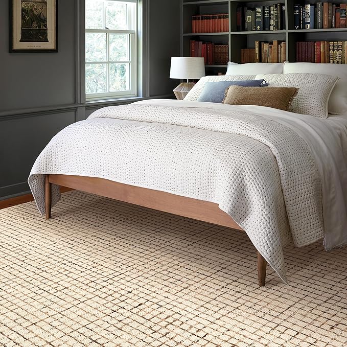 Rugs USA Melrose Cream, 2'6" x 10', Wool & Cotton, Soft and Cozy, High Traffic, Stain Resistant, Easy Clean, Durable Runner for Bedroom, Living Room, Dining Space, Den, Foyer, Entryway