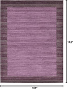 Rugs.com Angelica Collection Rug – 9' x 12' Violet Medium Rug Perfect for Living Rooms, Large Dining Rooms, Open Floorplans