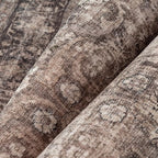 8x10 Brown Washable Area Rug for Living Room Bedroom Neutral Vintage Soft Non Slip Rug Low Pile Distressed Carpet for Dining Room Nursery Office Indoor