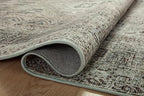Loloi Magnolia Home by Joanna Gaines Sinclair Collection SIN-04 Natural/Sage 2'-3" x 7'-6", .25" Pile Height, Machine Washable, Runner Rug