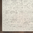 Nourison Home Grace Grey 7'10" x 9'10" Area Rug - Easy Clean, Non Shedding, Bed Room, Living Room, Dining Room, Kitchen (8' x 10')