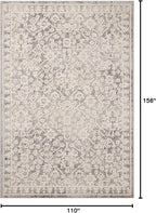 Loloi Magnolia Home by Joanna Gaines Gigi Collection GIG-01 Grey/Ivory 9'-2" x 13' Area Rug