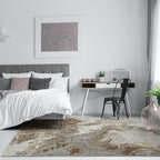 LUXE WEAVERS Marble Swirl Abstract Area Rug, Gray 6x9