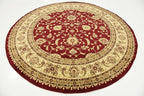 Unique Loom Voyage Collection Traditional Oriental Classic Intricate Design Area Rug (8' 0 x 8' 0 Round, Red/Gold)