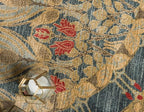 Rugs.com Chelsea Collection Rug – 6' Round Navy Blue Medium Rug Perfect for Kitchens, Dining Rooms