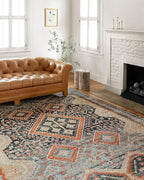 Loloi Jocelyn Collection JOC-05 Navy/Multi 9'-6" x 12'-6" .38" Thick Area Rug
