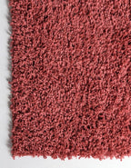 Unique Loom Davos Shag Collection Area Rug - Solid (2' 7" x 20' Runner, Poppy)