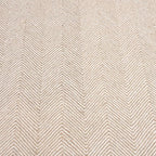 Modern Herringbone Chevron Collection Handcrafted Wool Area Rug - Durable, Zigzag Pattern, for High Traffic, Contemporary Design for Living Room, Bedroom, Dining Room Decor (Sand Beige, 2.6' x 8')