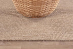 CAMILSON Easy Jute Rug 2x3, Indoor Outdoor Natural Color Fiber Area Rugs for Living Room and Kitchen Rug, Solid Boho Woven Design, Easy-Cleaning, Washable Outside Carpet Alfombras (2 x 3)