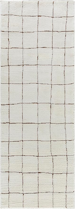 Livabliss x Our PNW Home Cascade Minimalist Area Rug, 2'7" x 7'3", Ivory