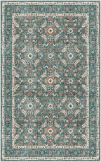 WITSHOCK Living Room Area Rugs 5x8: Soft Non-Slip Backing Washable Rugs Vintage Large Carpet for Bedroom Office Dining Room Kitchen Stain Resistant Home Decor Rug
