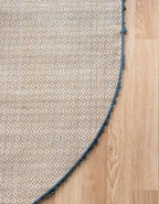 Unique Loom Davos Shag Collection Area Rug - Solid (3' 3" x 5' 3" Oval, Marine Blue)