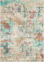 9x12 Christmas Area Rug Living Room Rugs - Washable Neutral Modern Abstract Soft Thin Large Rug Indoor Floor No Slip Rug Carpet for Bedroom Under Dining Table Home Office Decor - Colorful