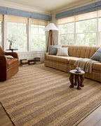 Loloi Chris Loves Julia Judy Collection JUD-06 Natural/Chocolate 9'-3" x 13' Area Rug