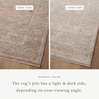 Loloi Magnolia Home by Joanna Gaines Millie Collection MIE-04 Sunset/Multi 9'-6" x 13'-1", .25" Pile Height, Area Rug
