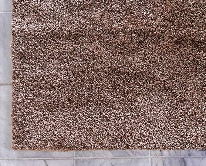Unique Loom Solo Collection Area Rug - Calabasas (5' 3" x 7' 7" Rectangle, Light Brown)