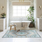Fame Living Washable Area Rug. Modern Farmhouse. Vintage. Turkish. Bohemian. Distressed. Oriental. Traditional. Rugs for Living Room. Dining. Bedroom. Office. Entryway. Foyer. (856GG, 5'9" x 8'9")
