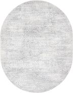 Unique Loom Finsbury Collection Area Rug - Sarah (7' 10" x 10' Oval, Gray/ Ivory)