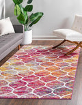 Rugs.com Lattice Frieze Collection Rug – 8' x 10' Multi Medium Rug Perfect for Living Rooms, Large Dining Rooms, Open Floorplans