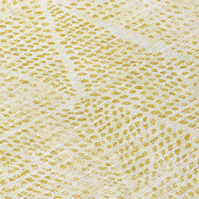 Addison Rugs Chantille ACN591 Wheat 8' x 8' Indoor Outdoor Round Rug, Easy Clean, Machine Washable, Non Shedding, Bedroom, Living Room, Dining Room, Kitchen, Patio Rug