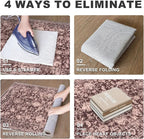 KILOCOCO Hallway Runner 2x6 Rug Runner Printed Vintage Floral Washable Kitchen Runners Non-Slip Rubber Backed Runners for Hallways Laundry Room Distressed Boho Rugs for Entryway Bedroom, Red