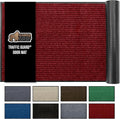 GORILLA GRIP Waterproof Traffic Guard Door Mat, 72x48, Heavy Duty Entryway Mats, Strong Rubber Back Commercial Utility Rugs for Office Hallway, Garage Floor and Home, Low Profile Carpet Runner, Red