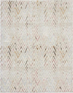 Nourison Home Glam Multicolor 7'10" x 9'10" Area Rug - Easy Clean, Non Shedding, Bed Room, Living Room, Dining Room, Kitchen (8' x 10')