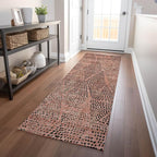 Addison Rugs Chantille ACN591 Salmon 2'3" x 7'6" Indoor Outdoor Hallway Runner Rug, Stain Resistant Washable Kitchen Area Carpet for Bathroom, Laundry and Bedroom Rug