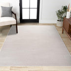 JONATHAN Y Haze Solid Low-Pile Ivory Indoor Area Rug 9x12, Coastal,Bohemian,Minimalist,Classic, Easy-Cleaning for Living Room,Bedroom,Kitchen,Pet Friendly,Non-Shedding (SEU100D-9)