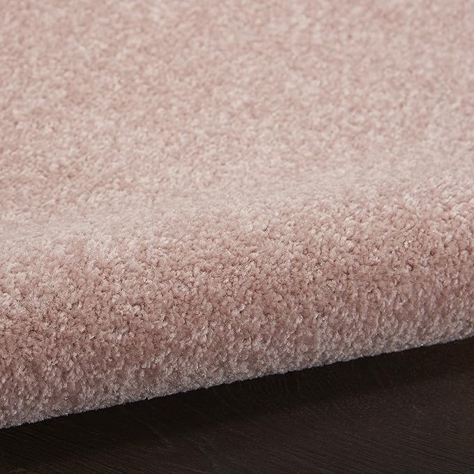 Nourison Home Nourison Essentials Pink 2'2" x 18' Area Rug - Easy Clean, Non Shedding, Bed Room, Living Room, Dining Room, Kitchen (18' Runner)