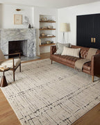 Loloi Darby Collection DAR-06 Sand/Dk. Grey 2'-7" x 8'-0" Runner Rug