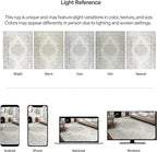 ReaLife Rugs Machine Washable Area Rug - Living Room Bedroom Bathroom Kitchen Entryway Office - Padded Low Pile Stain Resistant Premium - Boho Farmhouse Vintage - Paige - Ivory 7'6" x 9'6"